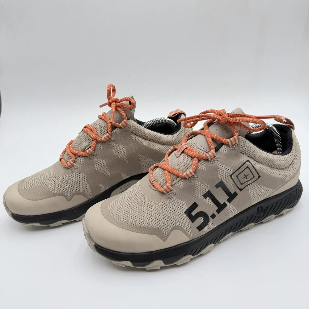 5.11 Tactical A/T Trainer Shoes Mens 9.5 Dune Tan Low Top Training Sneakers